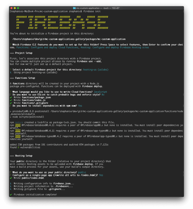 Firebase Initialization